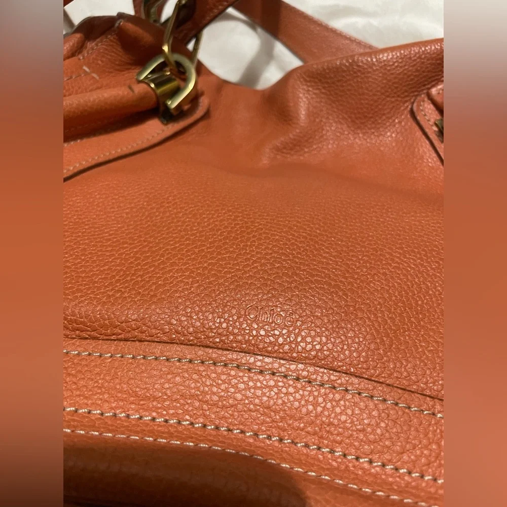 Chloe Burnt Orange Medium Paraty Bag 🧡 - Picture 8 of 16